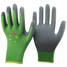 NMSAFETY Farbe Nylon Schaum Latex Handschuhe Garten Punktion Proof Handschuhe Sicherheit Arbeitshandschuhe